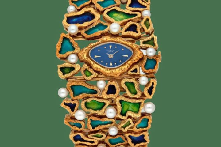 The auction house told Sotheby’s auction of 24 bizarre high-design watches that took place in a wine cave in Geneva and was sold out within 60 minutes.