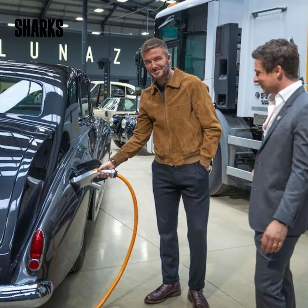 A company backed by David Beckham that transforms classic cars to run on electricity has begun operating again.